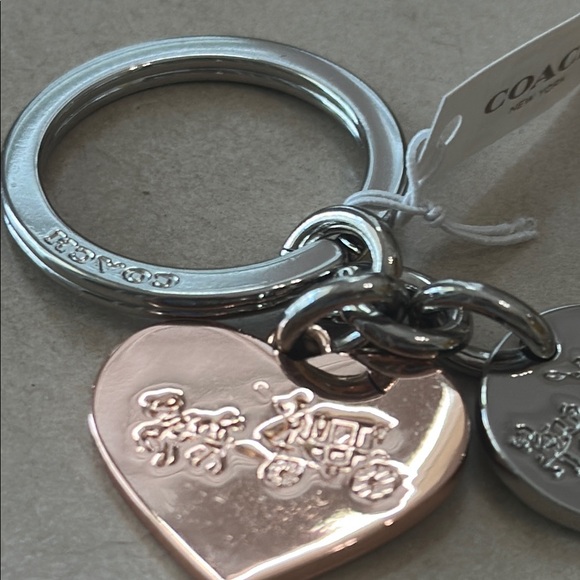 Coach Silver and Gold Charm Keychain - Picture 2 of 10
